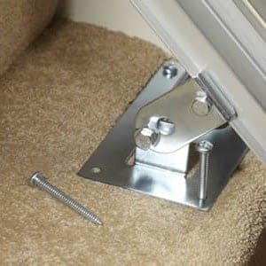 stairlift being removed